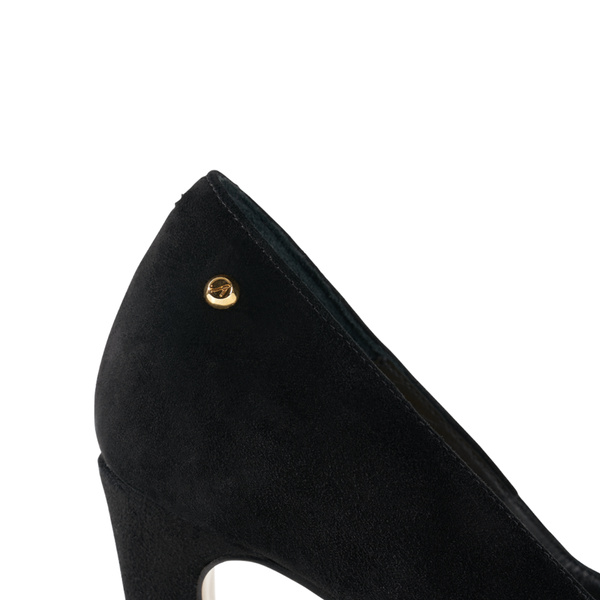 Jackie Pump - Black Suede 10 cm