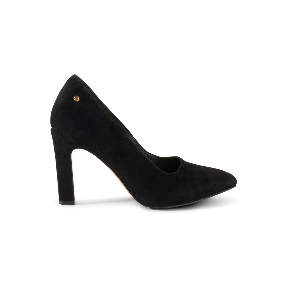 Jackie Pump - Black Suede 10 cm