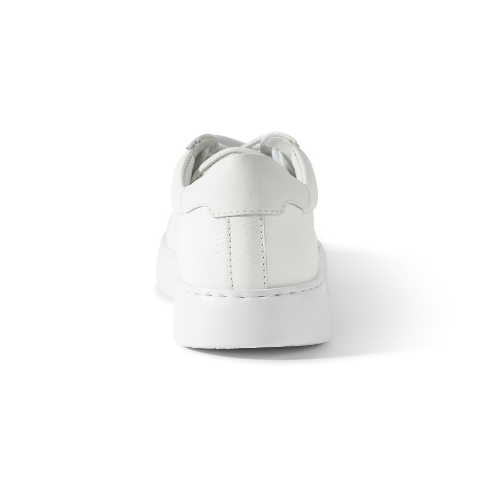 Stella Sneaker - White Pebbled Leather