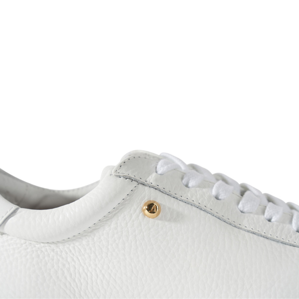 Stella Sneaker - White Pebbled Leather