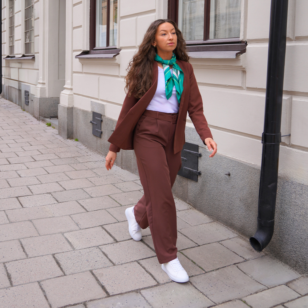 Stella Sneaker - White Pebbled Leather