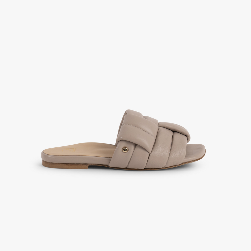 靴 JANAYA FLAT/08 03015 BONE 15 CALF PLAIN Maty Leather Flat Sandals | Orthopedic insoles | Stinaa.J