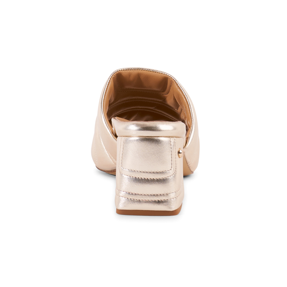 Maty Sandal 5 cm - Gold Leather