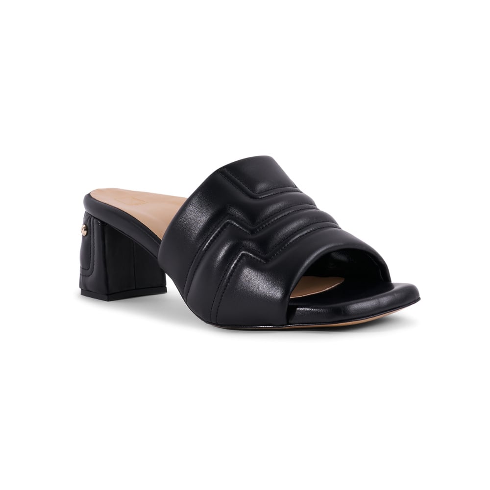 Maty Sandal 5 cm - Black Leather