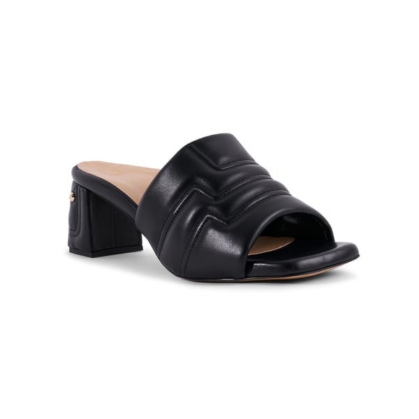 Maty Sandal 5 cm - Black Leather