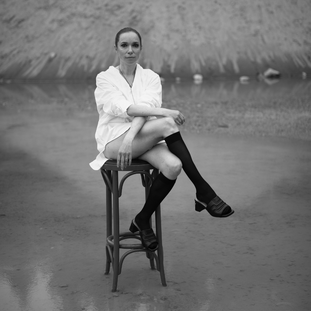 Maty Sandal 5 cm - Black Leather