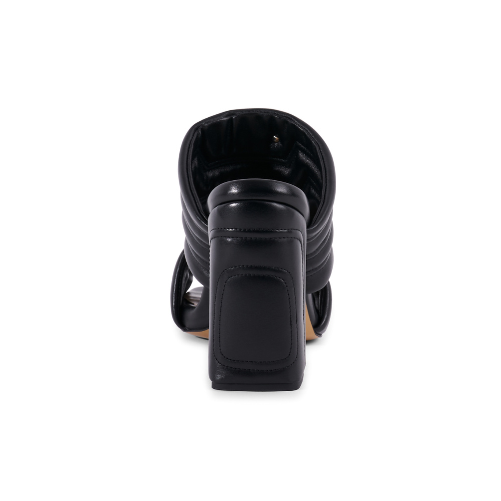 Maty Sandal 9 cm - Black Leather