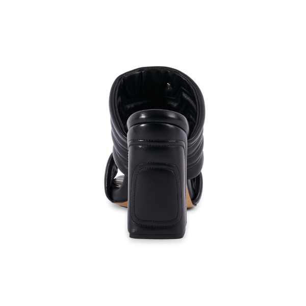 Maty Sandal 9 cm - Black Leather