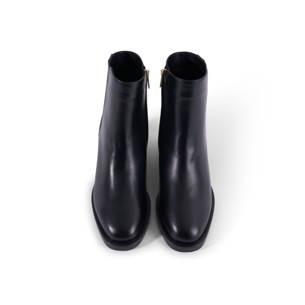Charlotte Boot - Black Leather 4 cm