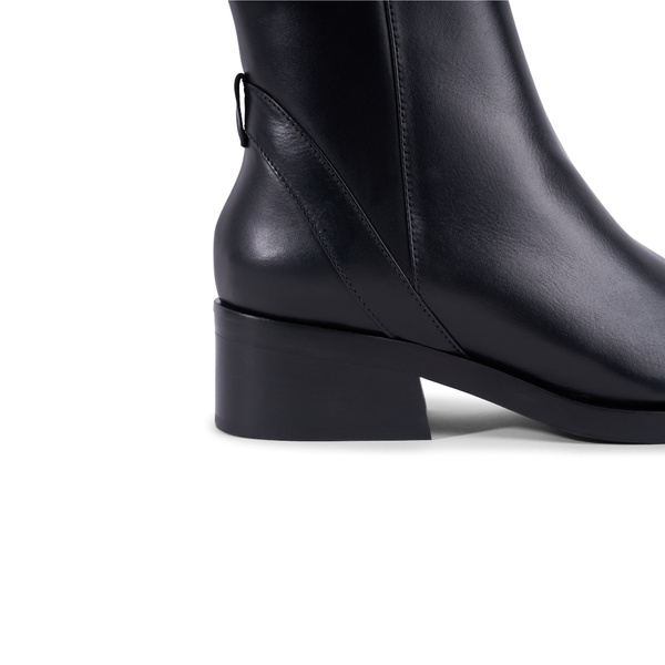 Charlotte Boot - Black Leather 4 cm