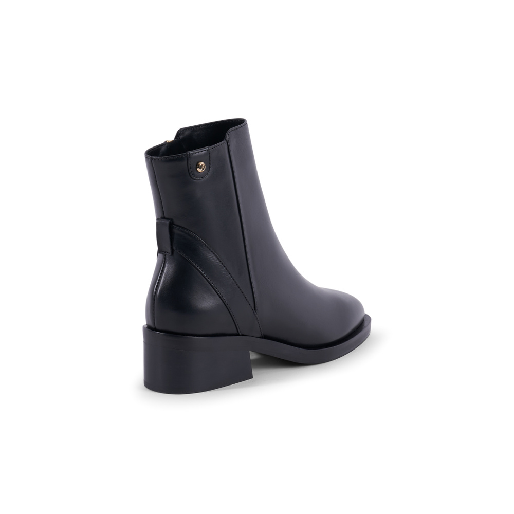 Charlotte Boot - Black Leather 4 cm