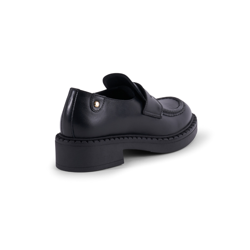 Emma Loafers - Black Leather
