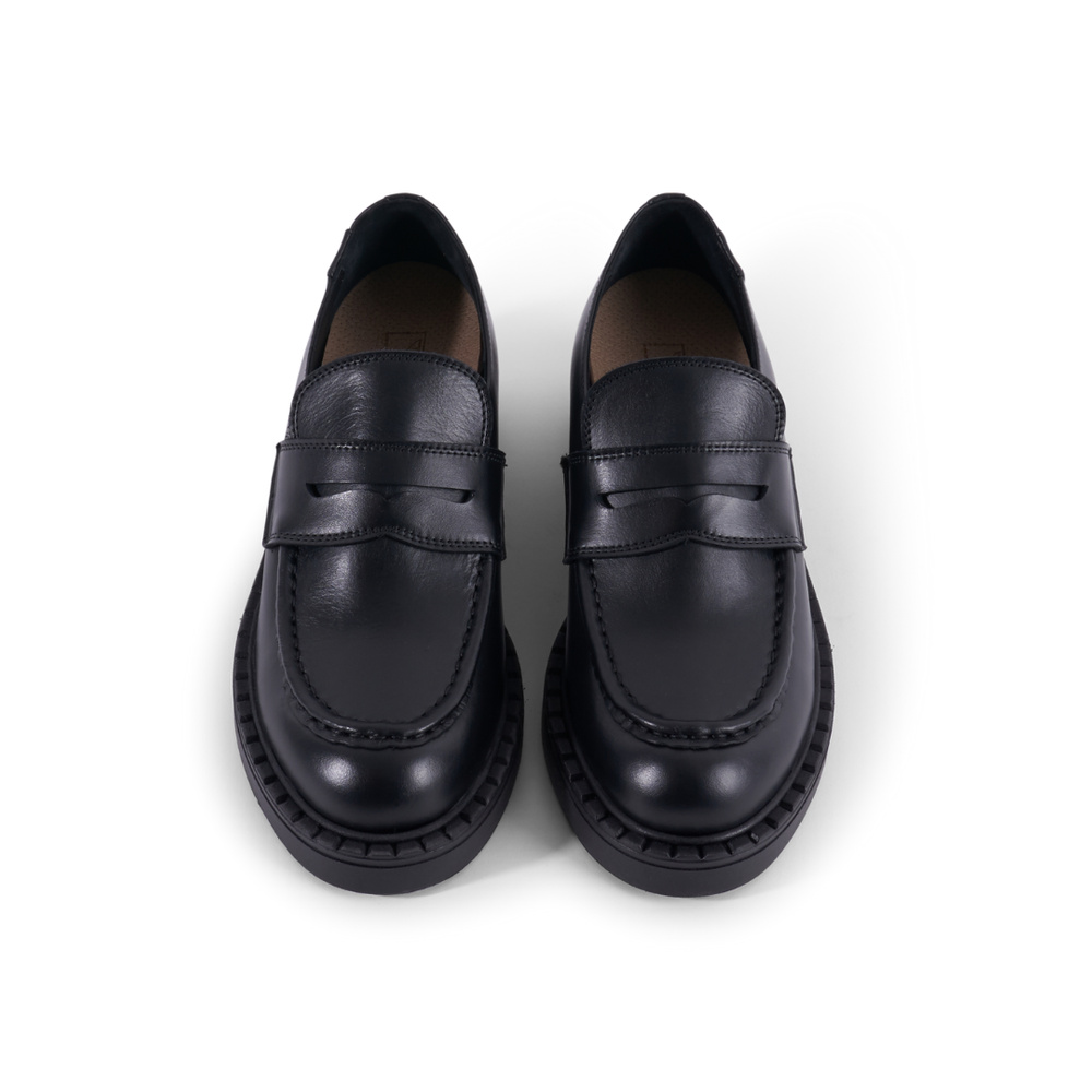 Emma Loafers - Black Leather