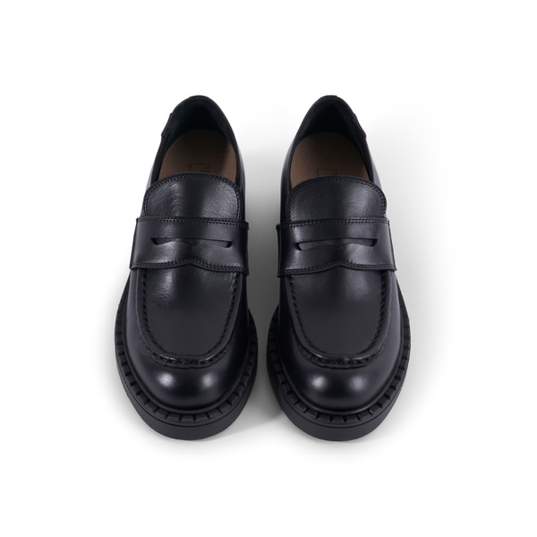 Emma Loafers - Black Leather