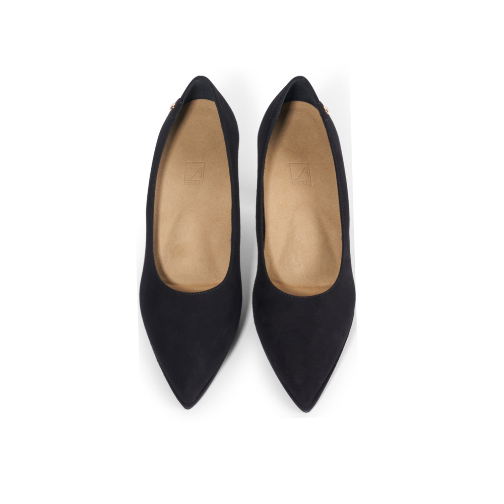 Isa Pump - Black Suede 8 cm