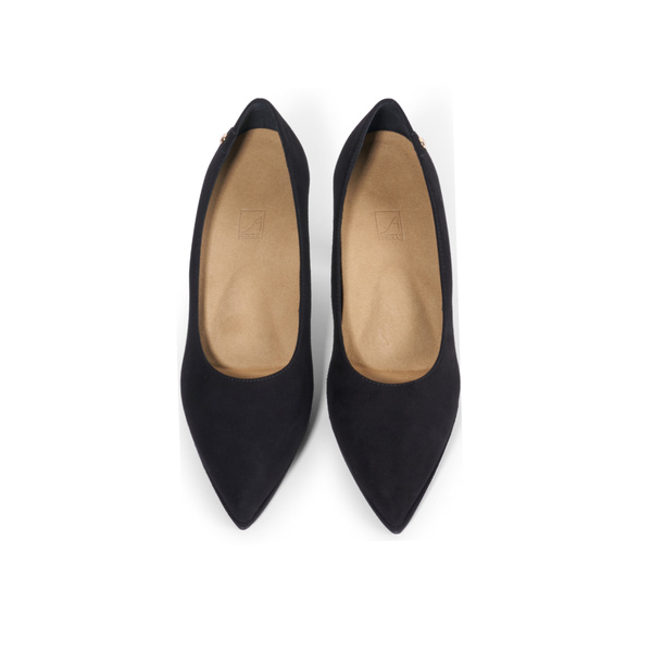 Isa Pump - Black Suede 8 cm
