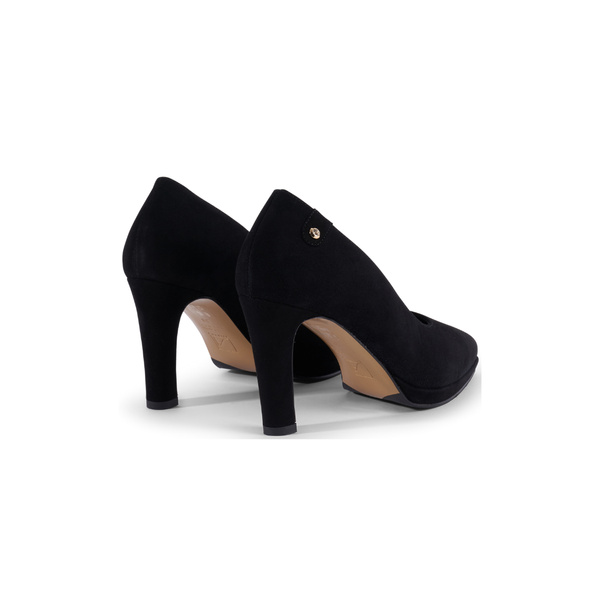 Isa Pump - Black Suede 8 cm