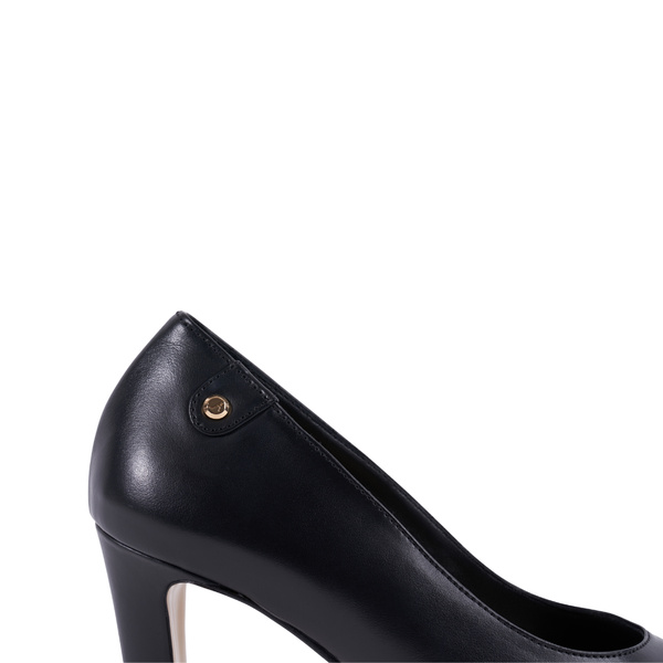 Isa Pump - Black Leather 8 cm