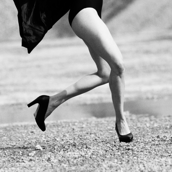 Isa Pump - Black Leather 8 cm