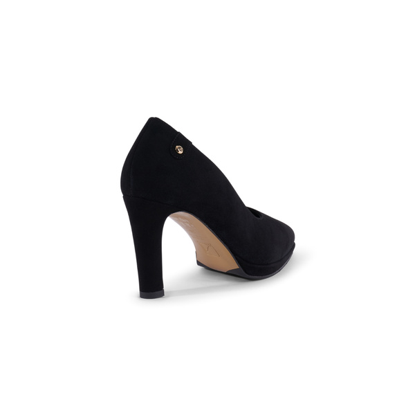 Isa Pump - Black Suede 8 cm