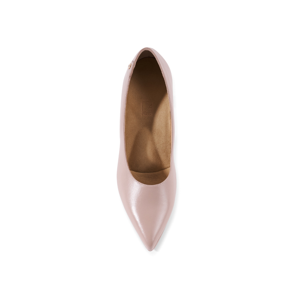 Isa Pump - Beige Leather 8 cm