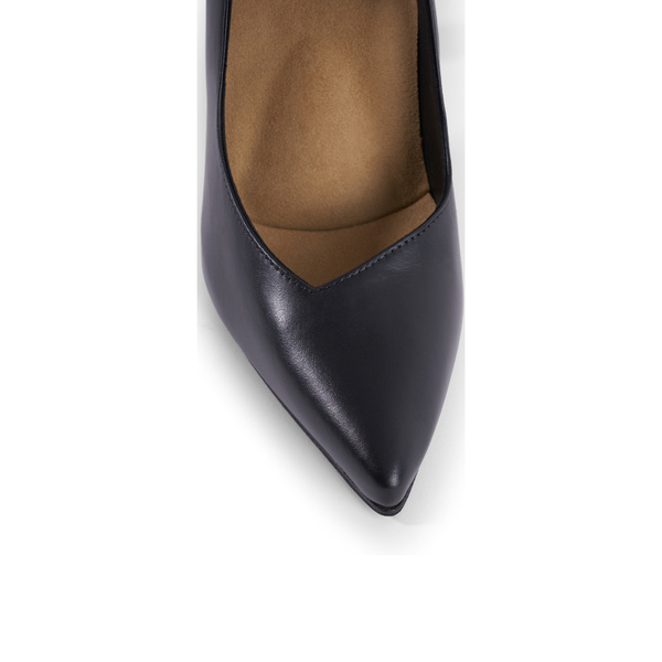 Jacqueline Pump - Black Leather 9 cm