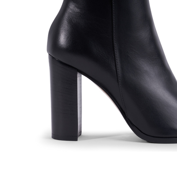 Lily Boot - Black Leather 9 cm
