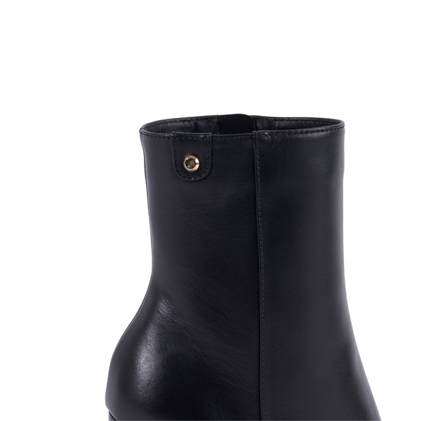Lily Boot - Black Leather 9 cm