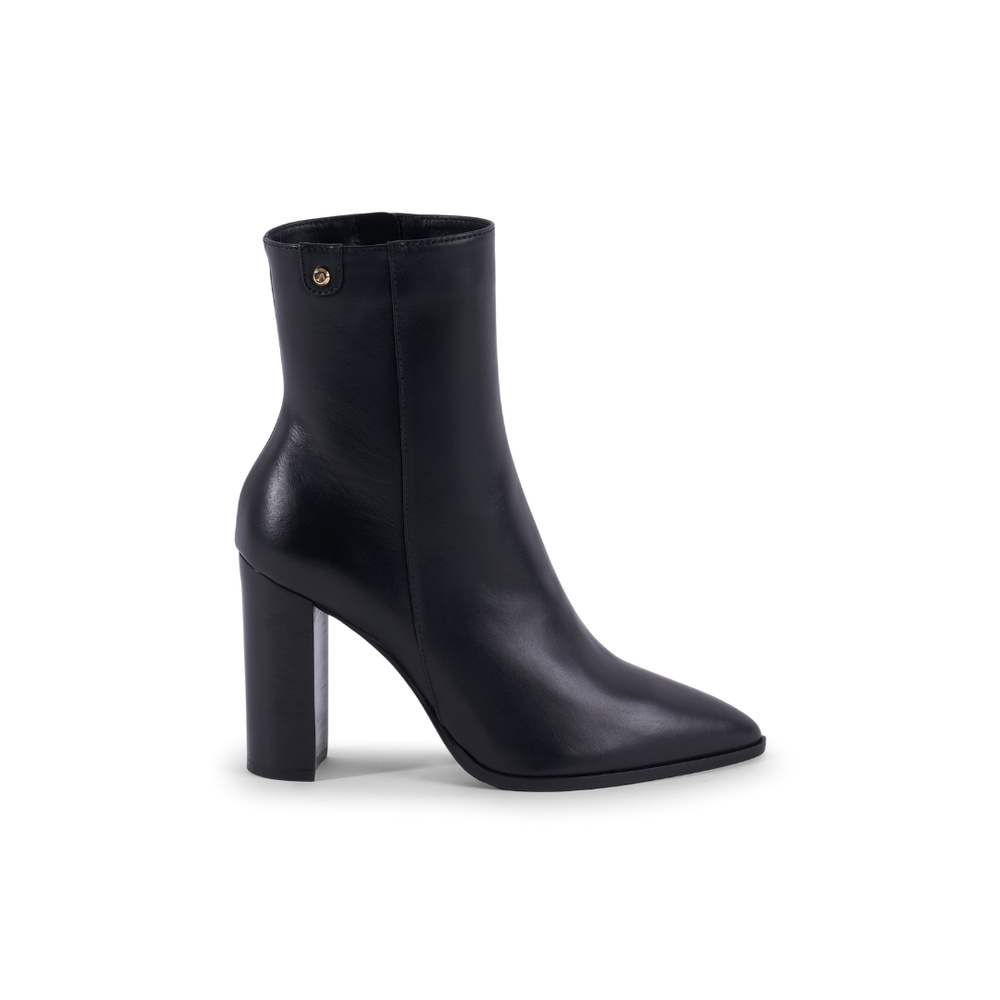 Lily Boot - Black Leather 9 cm