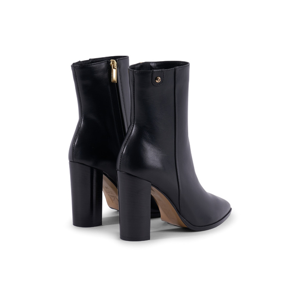 Lily Boot - Black Leather 9 cm