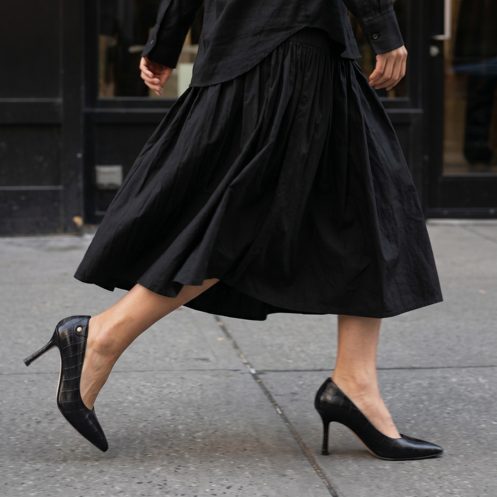 Maya Pump 8 Black Pattern