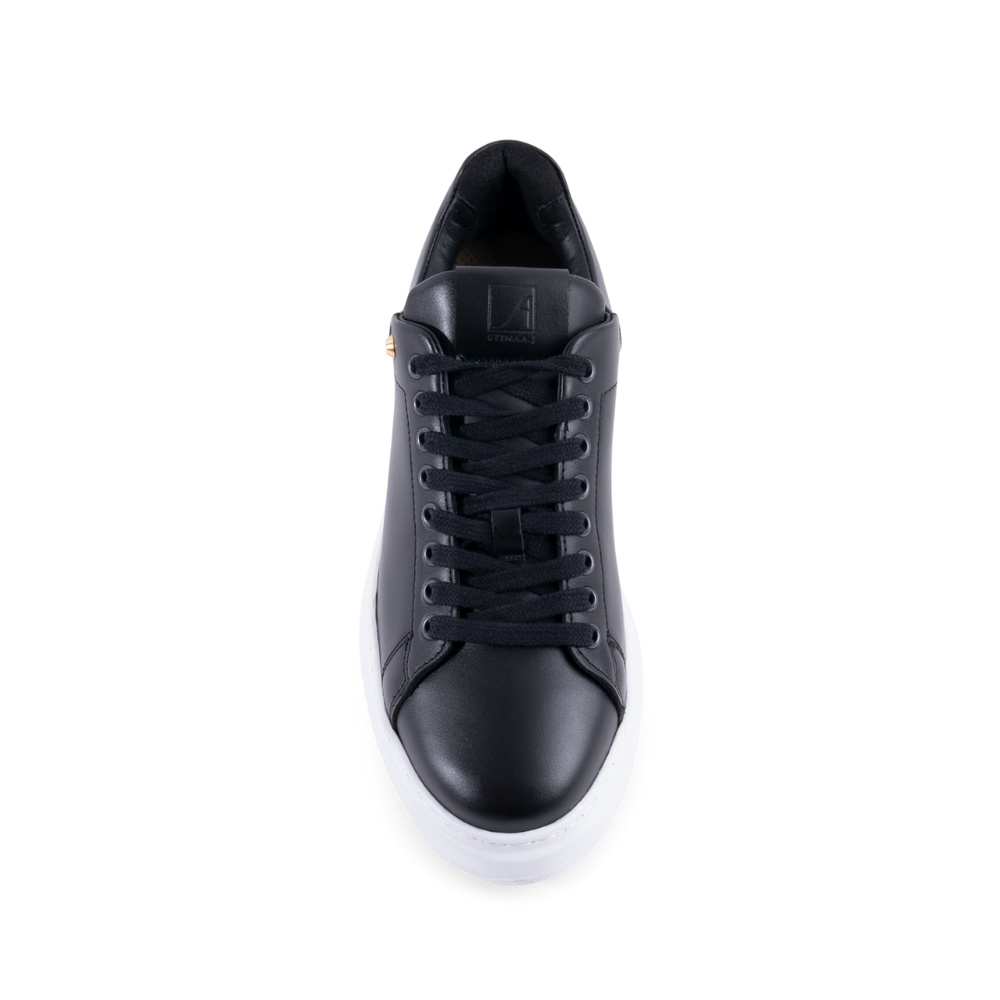 Nelly Sneakers - Black With White Sole