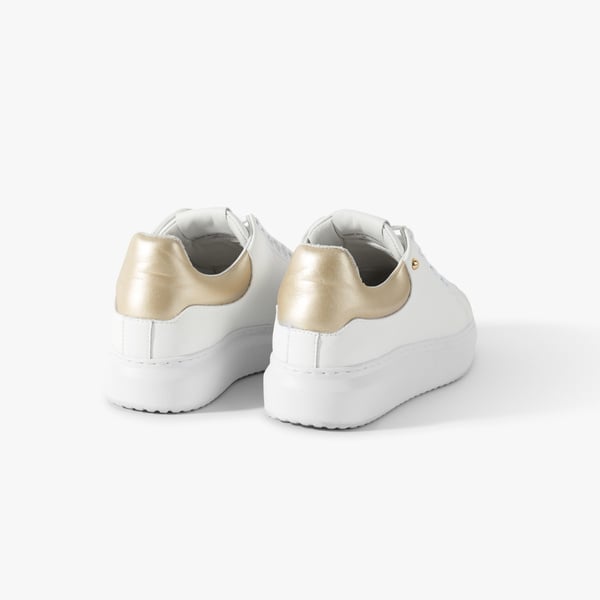 Nelly - White Leather Sneakers | Stinaa.J Official Store