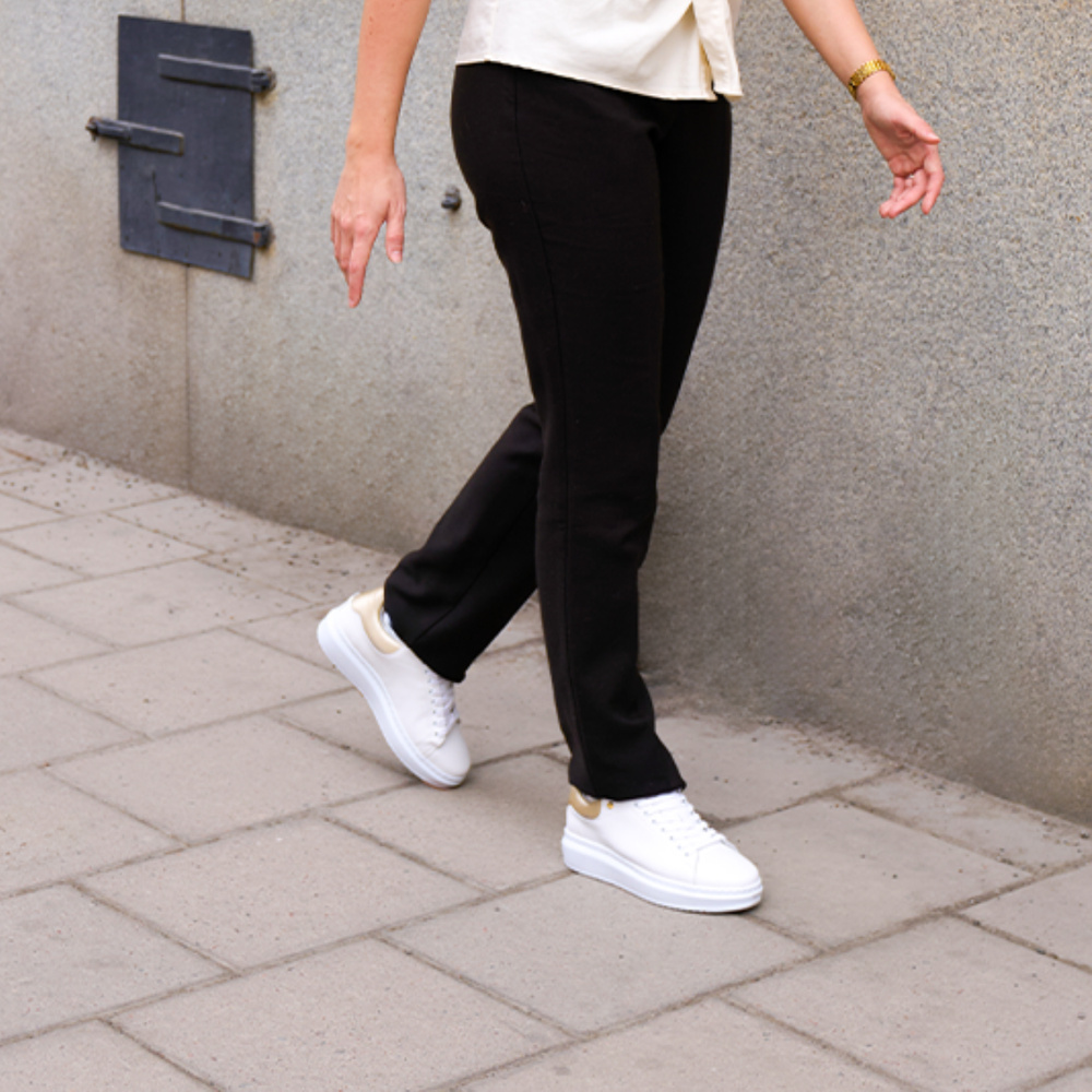 Nelly Sneaker - White Leather