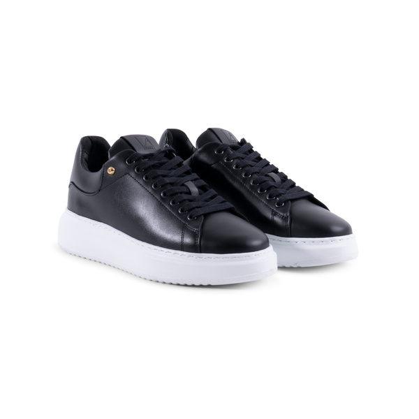 Nelly Sneakers - Black With White Sole