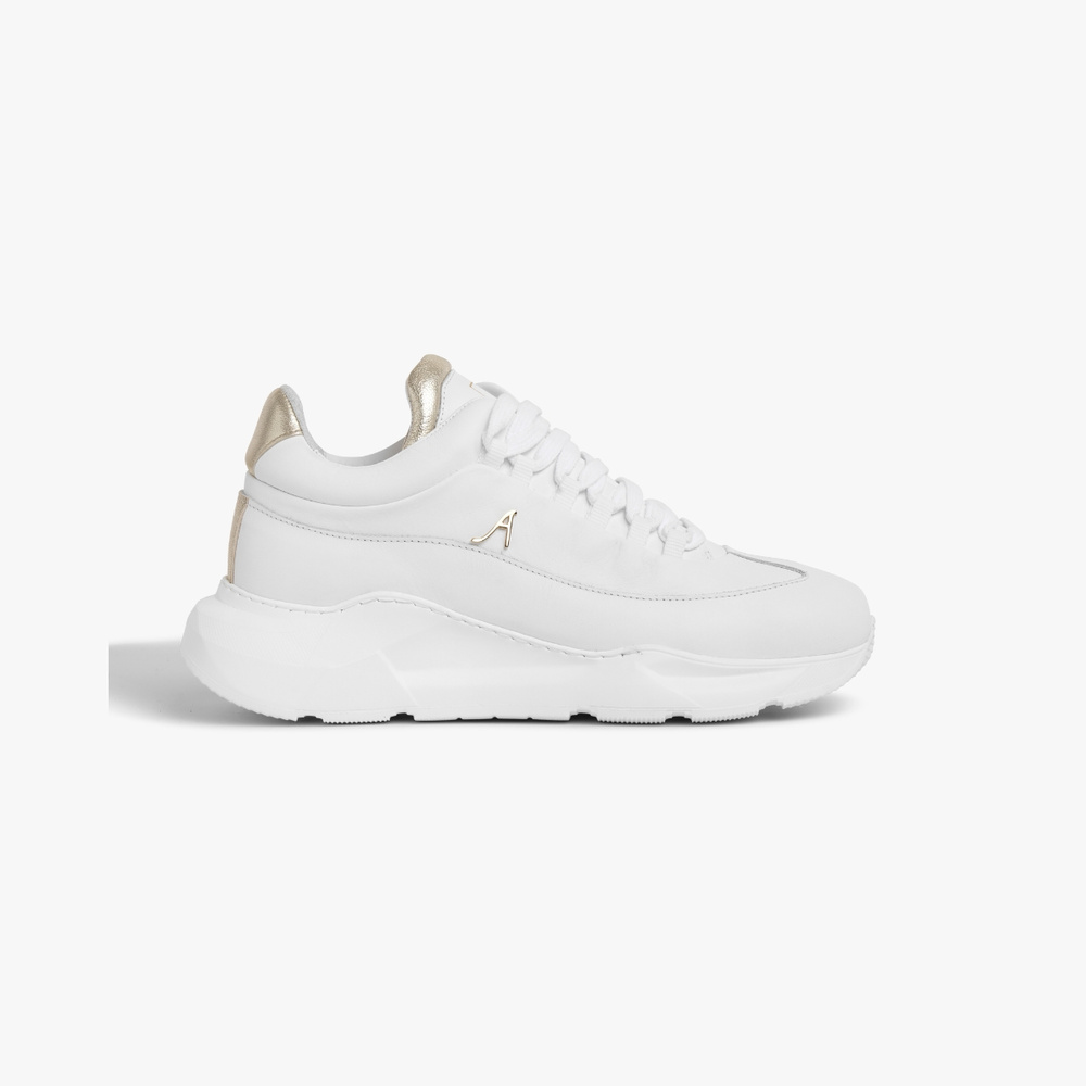 【新品未使用】 stina authentic white typeH （M） Nova - White Chunky Leather Sneakers | Stinaa.J Official Store