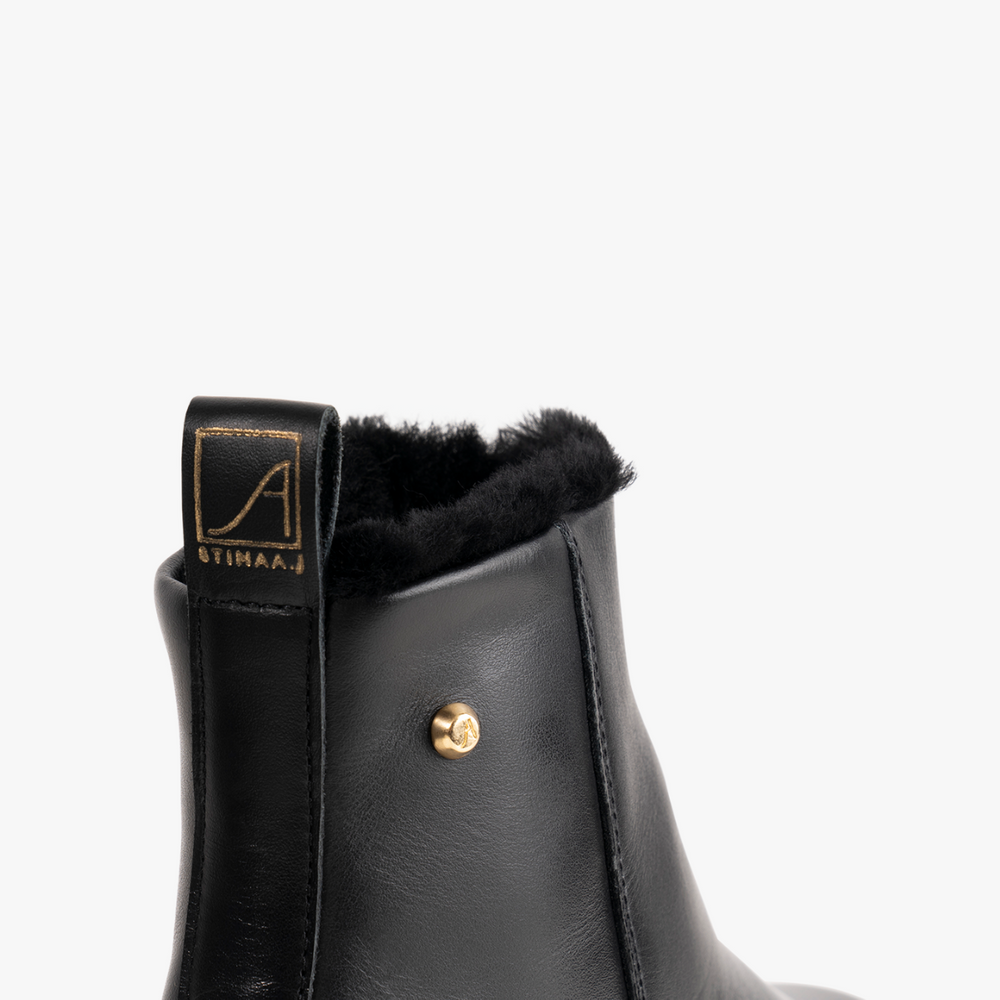 Luna Boot - Black Leather