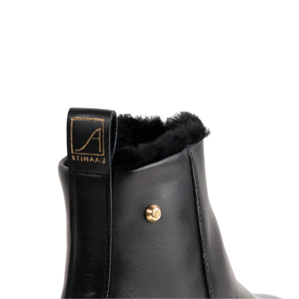 Luna Boot - Black Leather