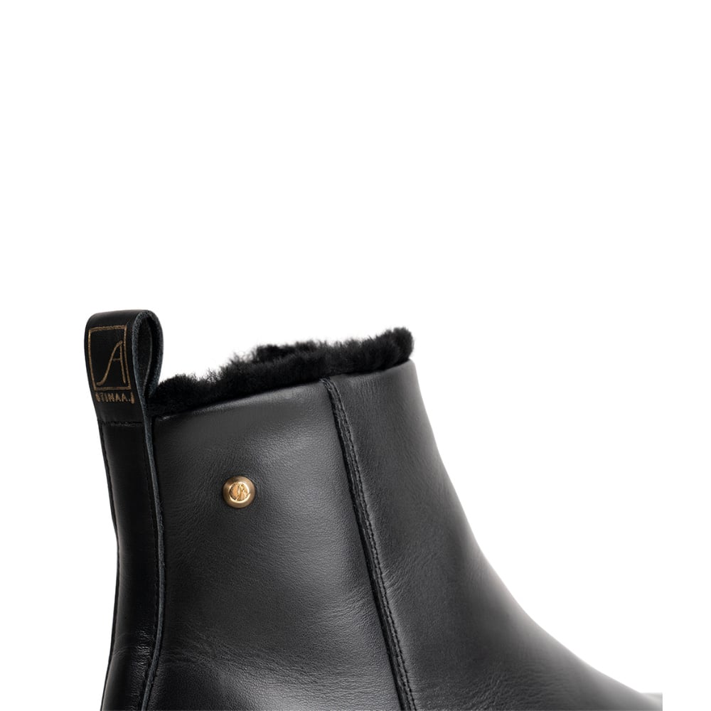 Luna Boot - Black Leather