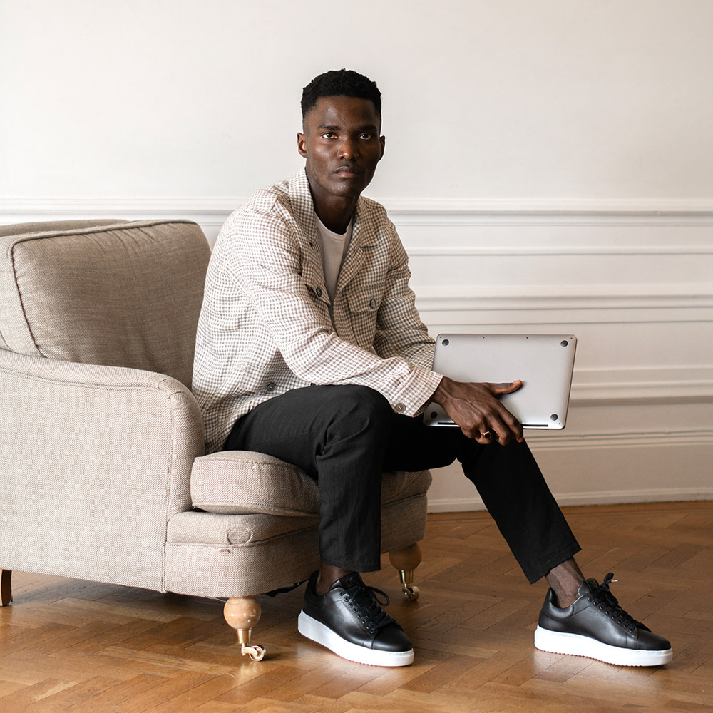 Hugo Sneaker - Black Leather