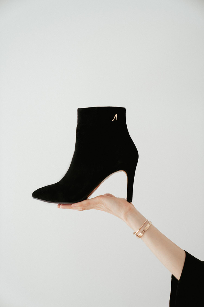 Nora Boot - Black Suede