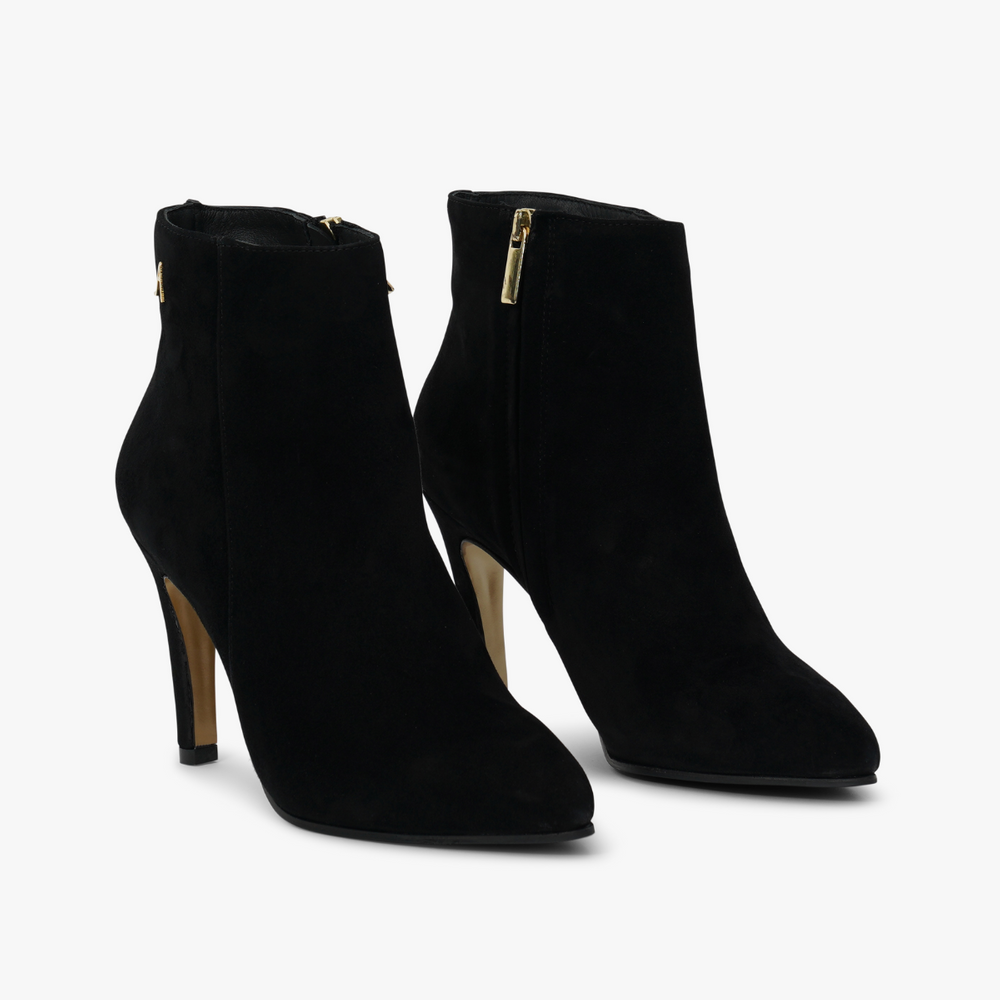 Nora Boot - Black Suede