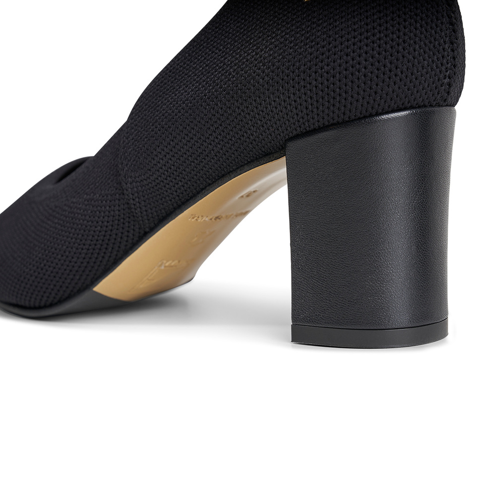 Alice Expandable Pumps - Black 6 cm