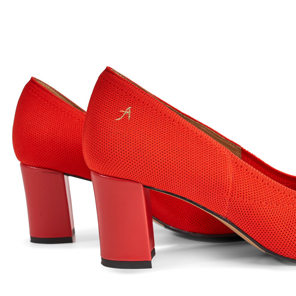 Alice Expandable Pumps - Red 6 cm