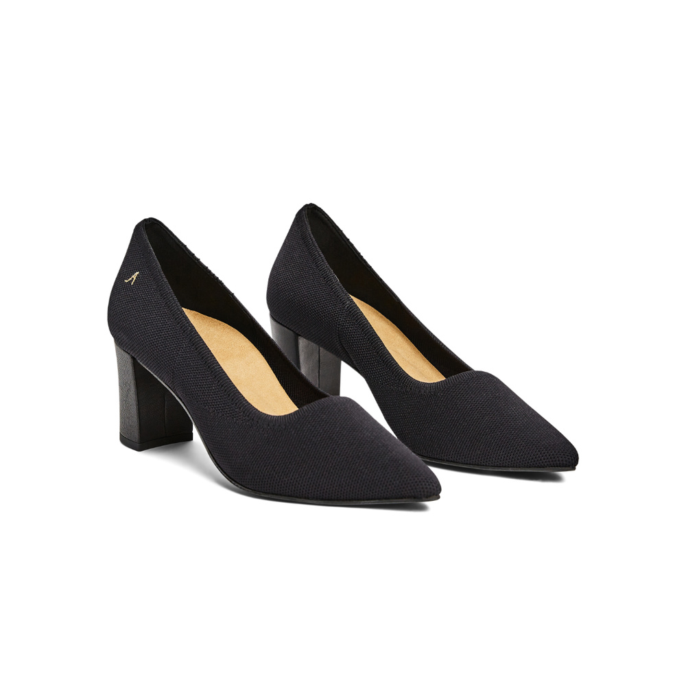 Alice Expandable Pumps - Black 6 cm