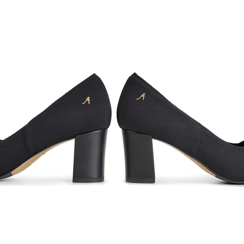 Alice Expandable Pumps - Black 6 cm