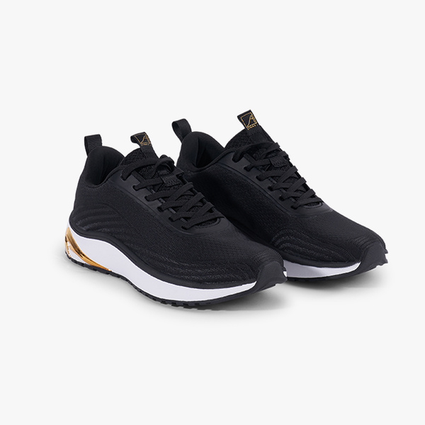 Black stina R gaia　M size One Running Black/Gold, Women | Women´s orthopedic running