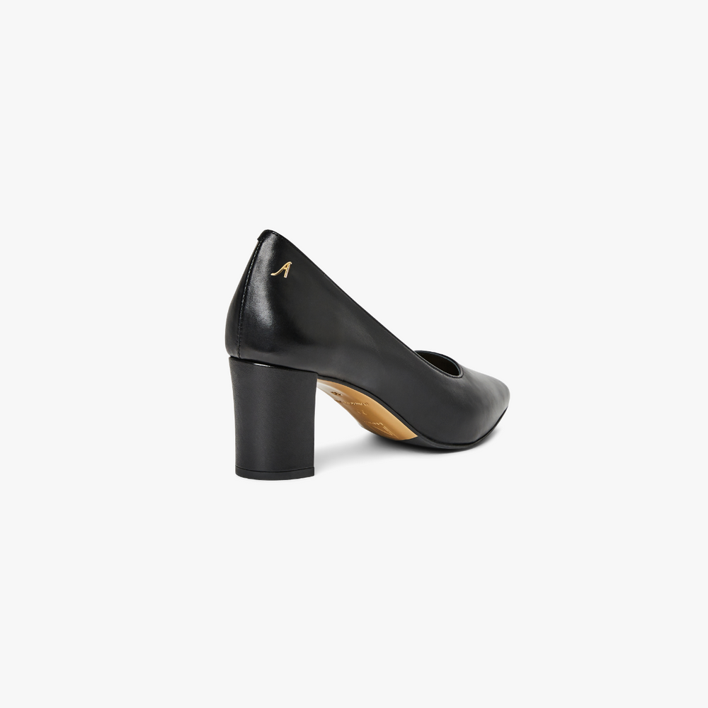 Alice - Black Leather Heels | Stinaa.J Official Store