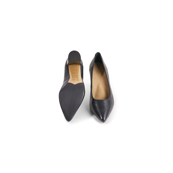Alice Pumps - Black Leather 6 cm