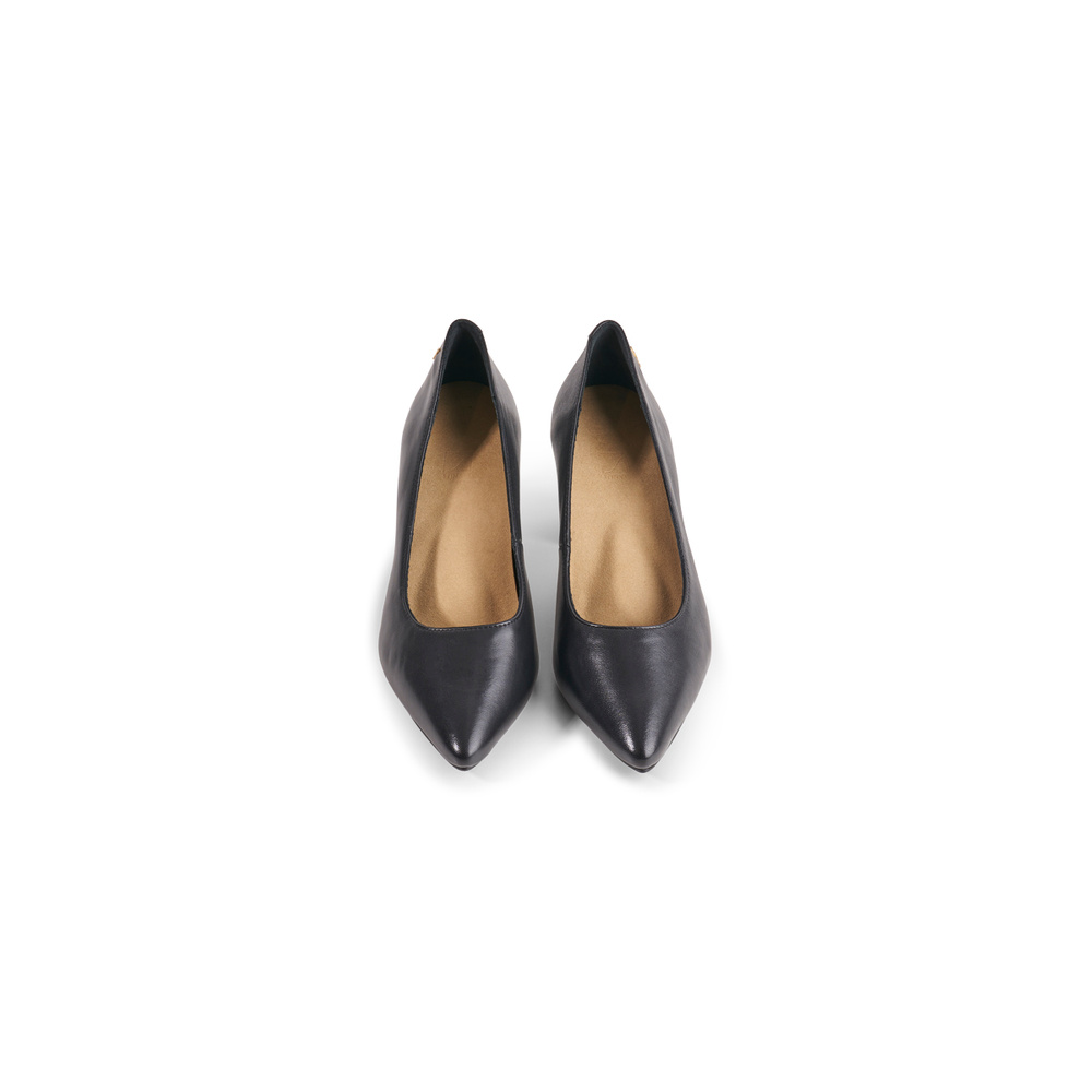 Alice Pumps - Black Leather 6 cm